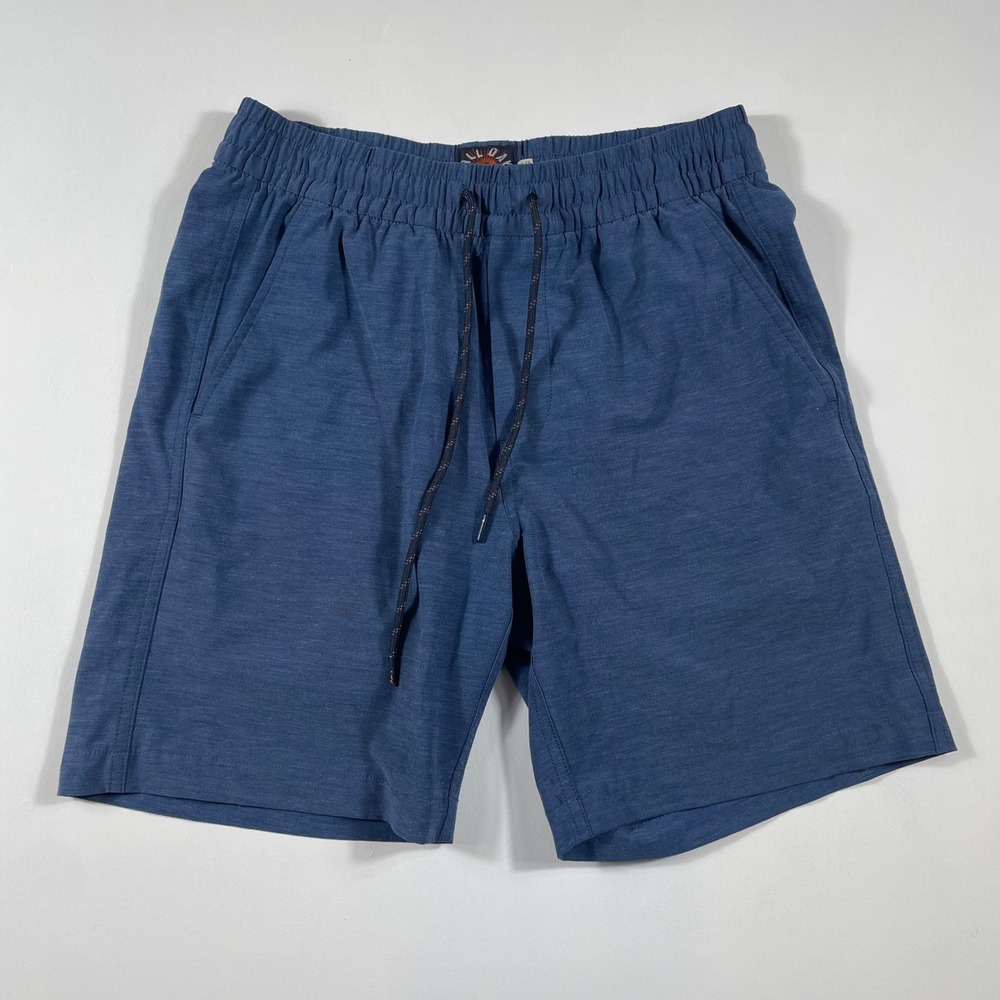 Faherty All Day Shorts Mens Small Recycled Stretch Drawstring Blue Peformance